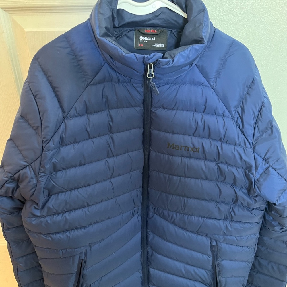 Marmot jacket large blue